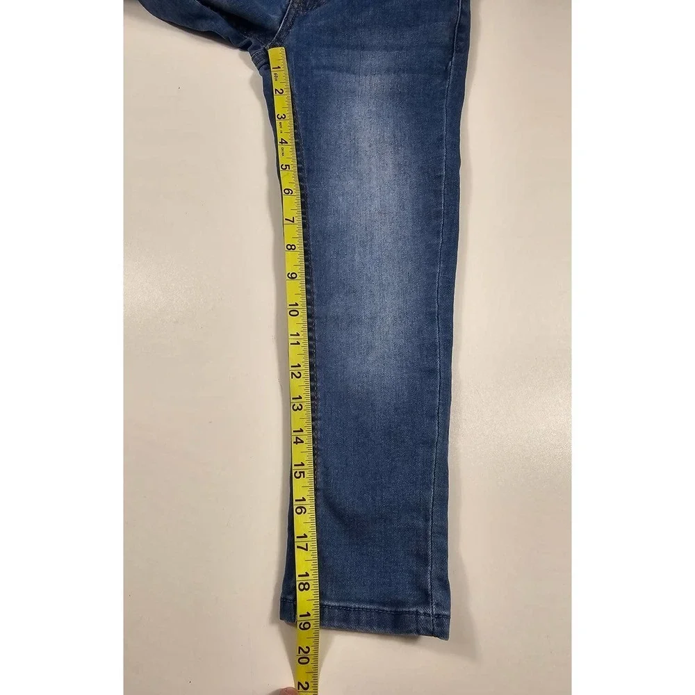 7 for all mankind girls size 8 jeans adjustable waist ankle midrise
